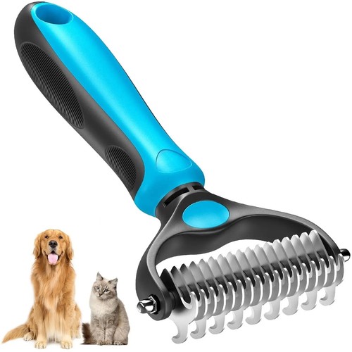 2side dog brush for shedding - 2side,