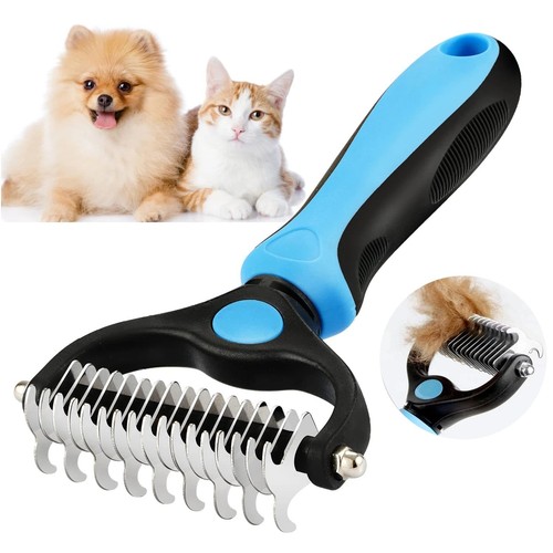 2side dog brush for shedding - 2side,