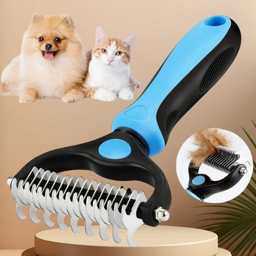 2side dog brush for shedding - dog,