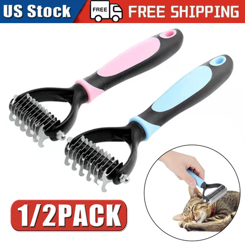 2side dog brush for shedding - for,